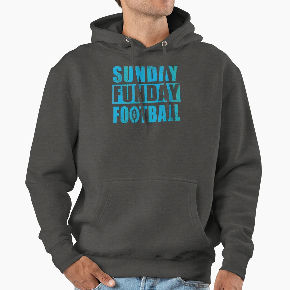 Sunday Funday Football Hoodie - Graphic Print Unisex - T-Shirt, Sweatshirt, Hoodie