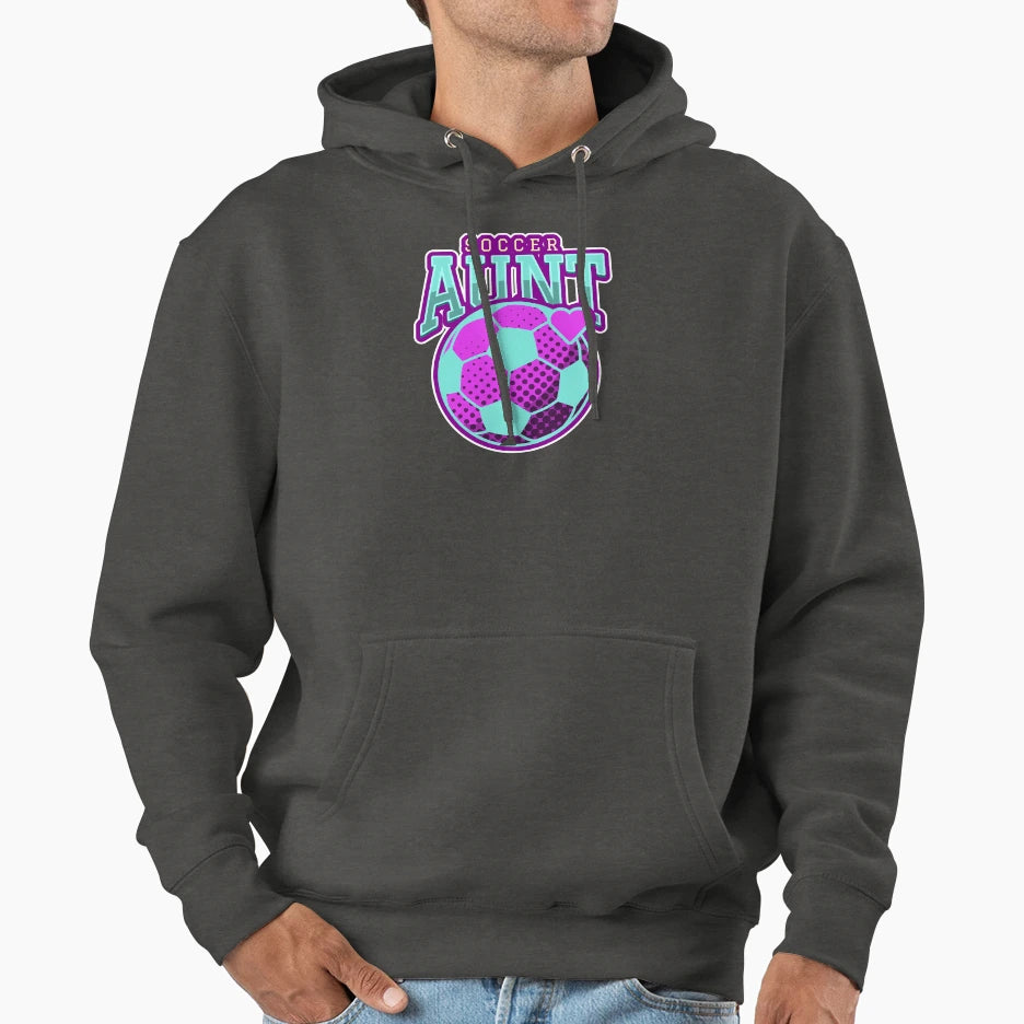 Soccer Aunt Hoodie - Casual Everyday Wear for Adults - T-Shirt, Sweatshirt, Hoodie