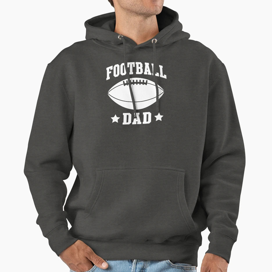 Football Dad Hoodie - Aesthetic Graphic for Adults - T-Shirt, Sweatshirt, Hoodie