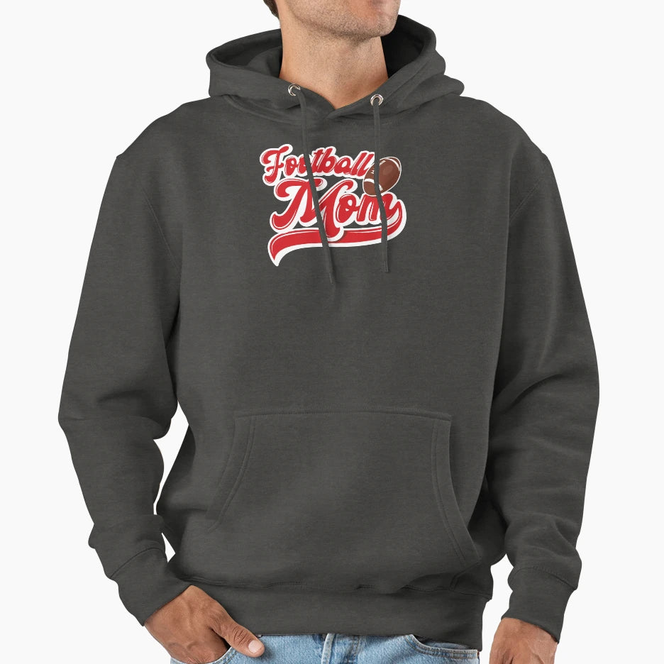 Football Mom Red And Blue Hoodie - Streetwear Style Men Women - T-Shirt, Sweatshirt, Hoodie