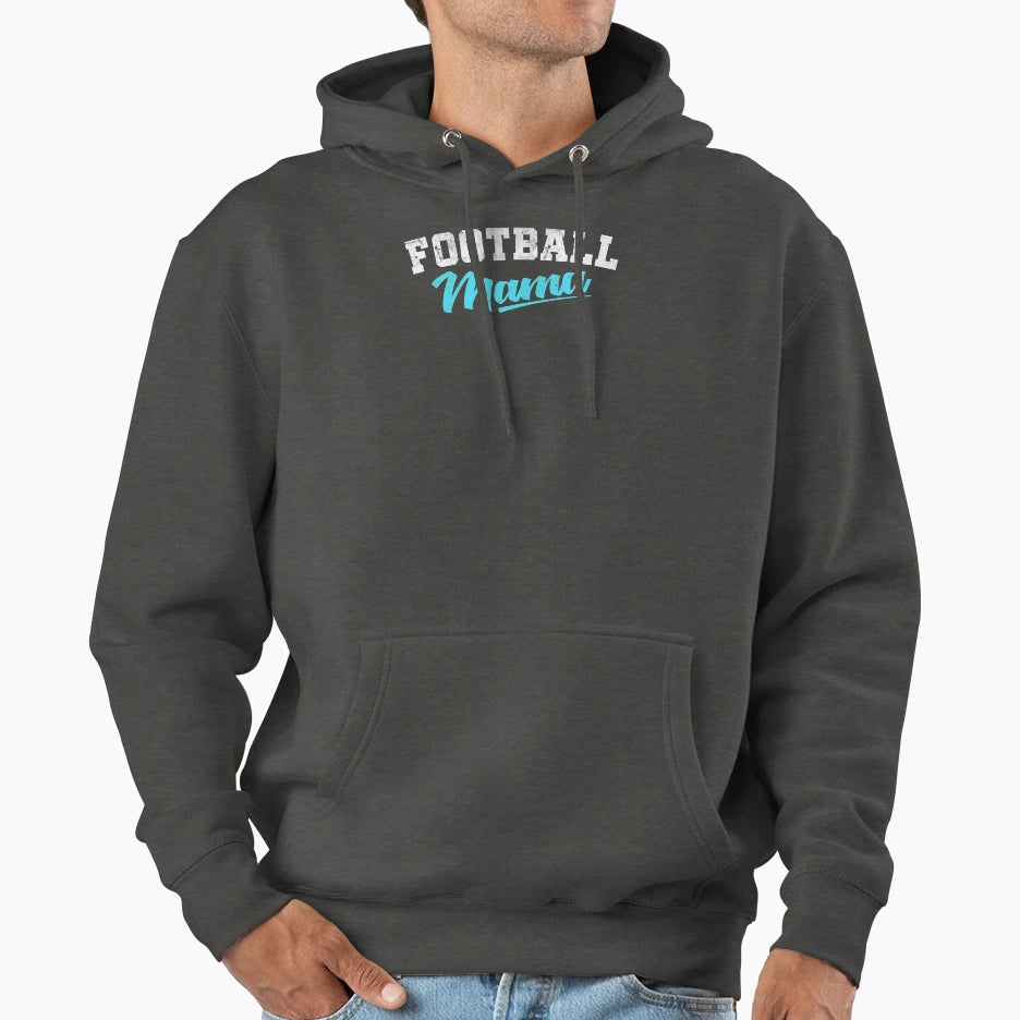 Football Mama Blue T-Shirt - Streetwear Style Men Women - T-Shirt, Sweatshirt, Hoodie