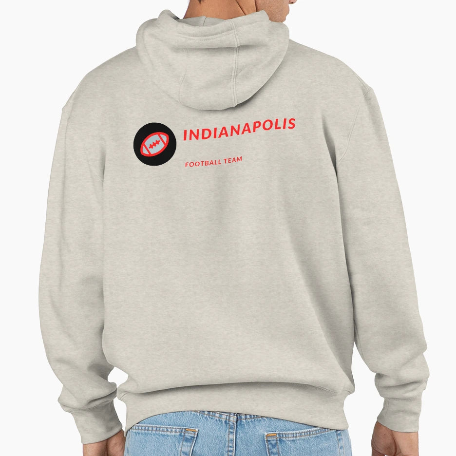 Indianapolis Football Team Hoodie - Minimalist Print for Adults - T-Shirt, Sweatshirt, Hoodie