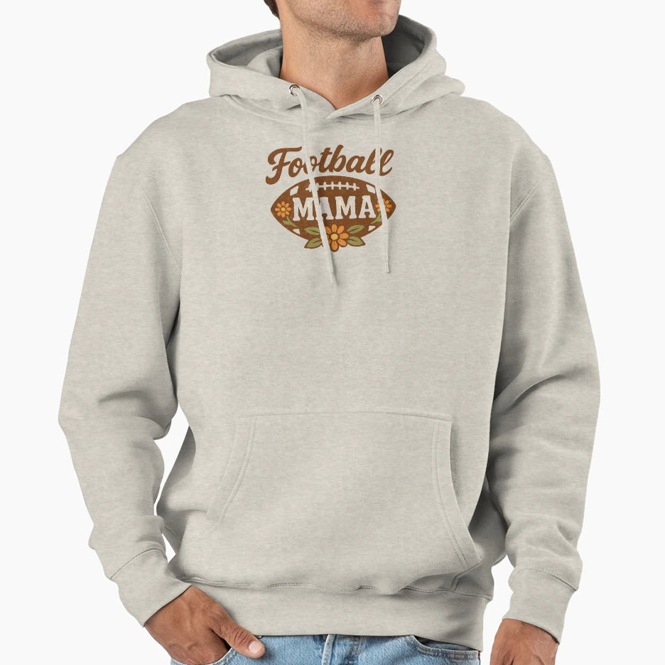Floral Mom Football T-Shirt - Graphic Print Unisex - T-Shirt, Sweatshirt, Hoodie