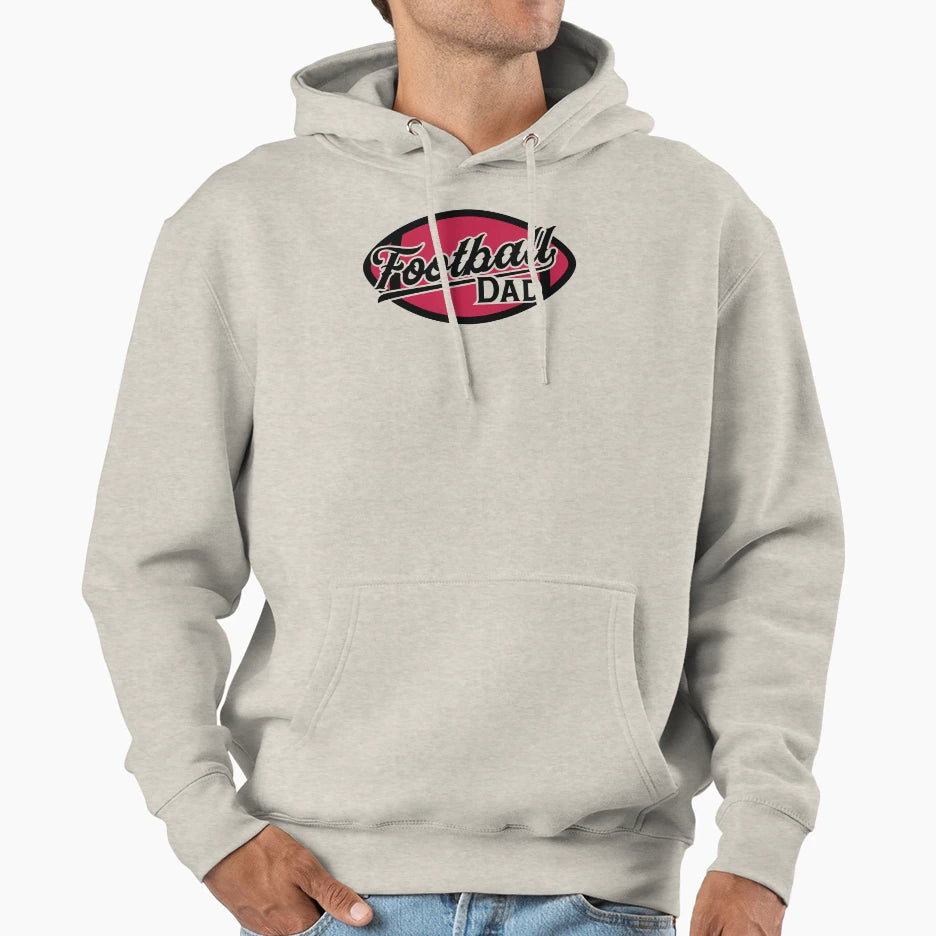 American Football Dad Game Day Hoodie - Graphic Print for Adults - T-Shirt, Sweatshirt, Hoodie