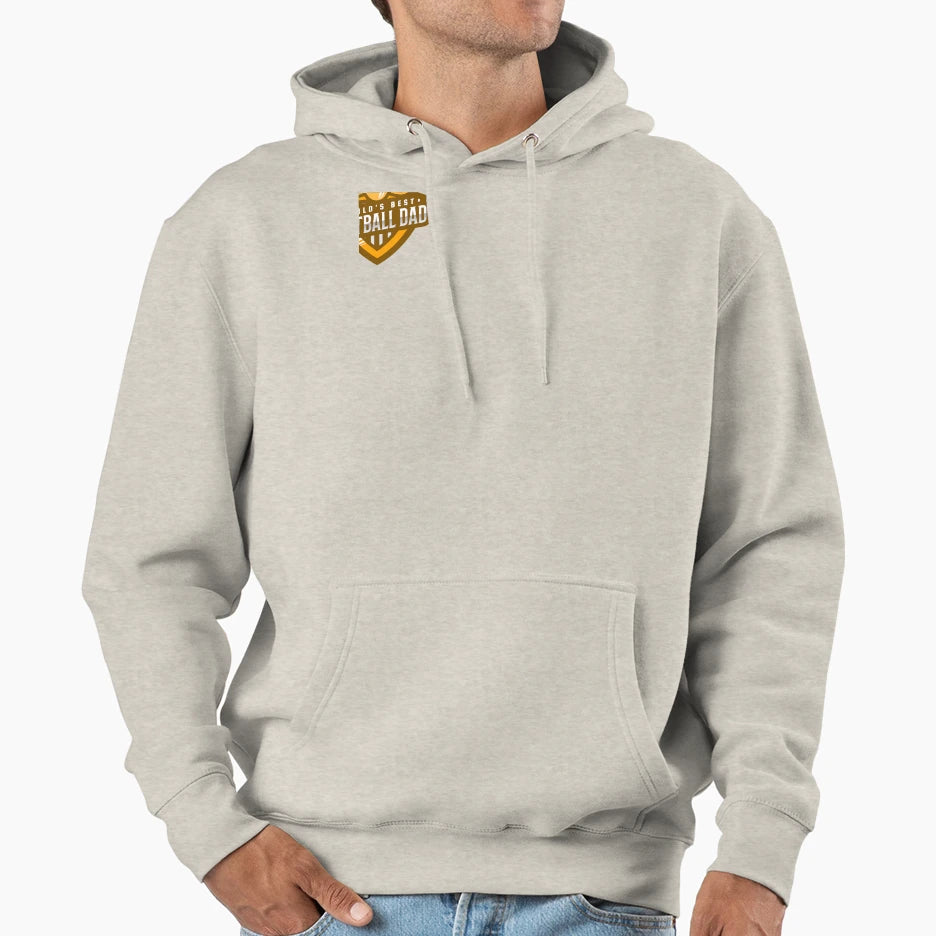 Worlds Best Football Dad Hoodie - Novelty Apparel Unisex - T-Shirt, Sweatshirt, Hoodie