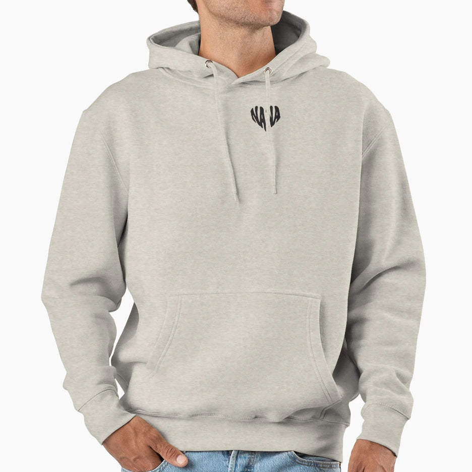 Nana Heart Typography Hoodie - Streetwear Style Men Women - T-Shirt, Sweatshirt, Hoodie