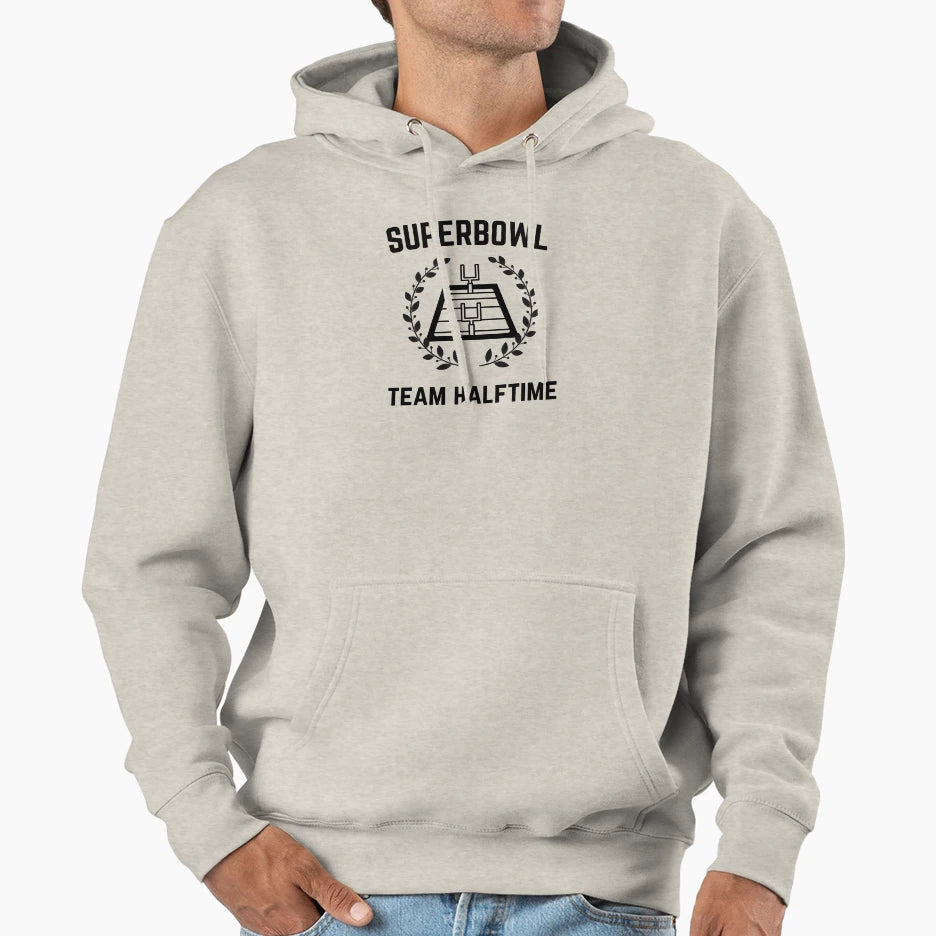 Superbowl Team Halftime Funny Game Day Hoodie - Unique Graphic for Adults - T-Shirt, Sweatshirt, Hoodie