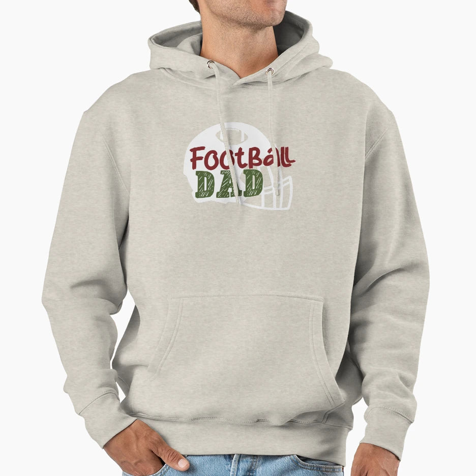 Football Dad Hoodie - Unique Graphic for Adults - T-Shirt, Sweatshirt, Hoodie