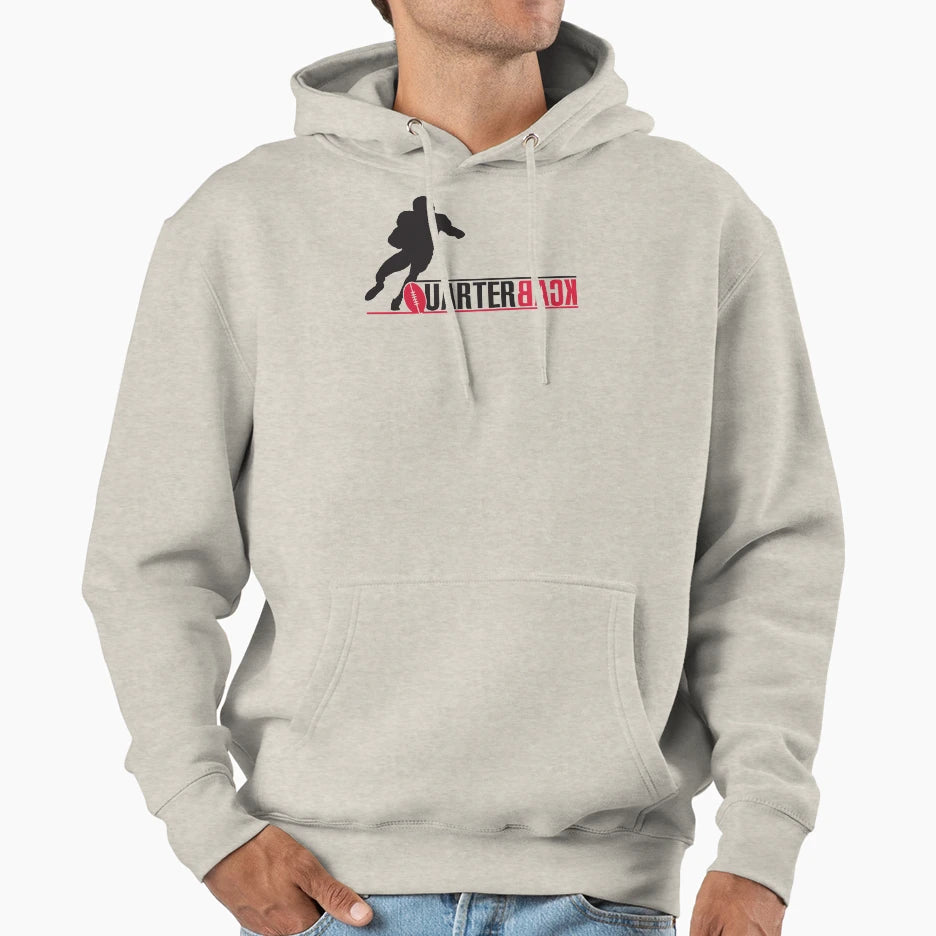 Quarterback Hoodie - Graphic Print for Adults - T-Shirt, Sweatshirt, Hoodie