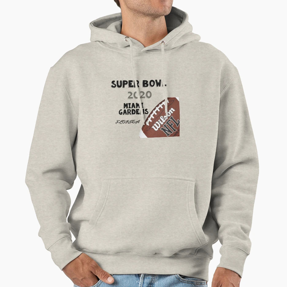 Bowl Football Game Lovers Super 2020 Hoodie - Fun Novelty Design Unisex - T-Shirt, Sweatshirt, Hoodie