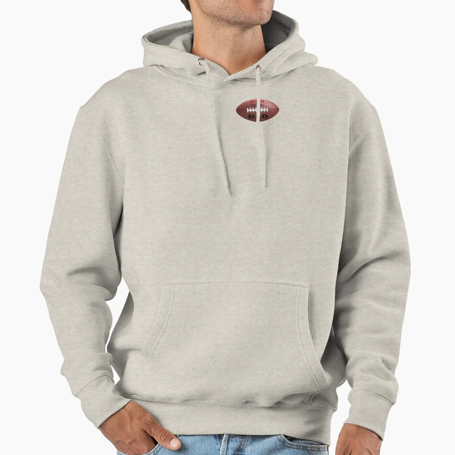 Best American Football Dad Football Hoodie - Trendy Graphic Unisex - T-Shirt, Sweatshirt, Hoodie
