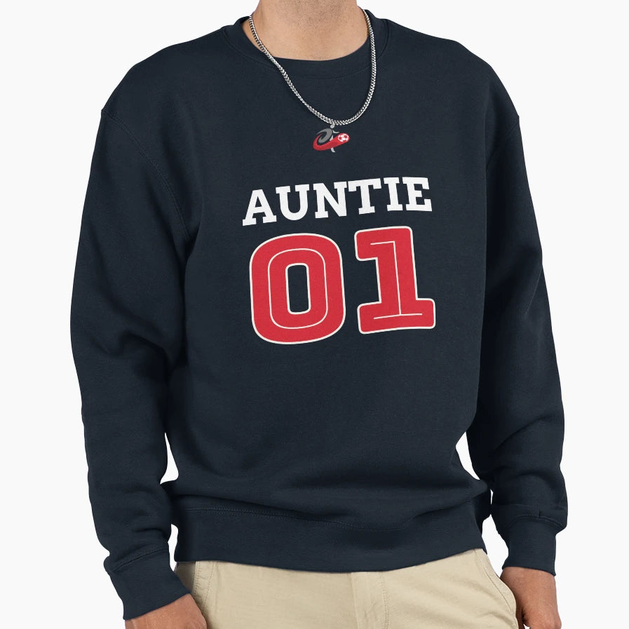 Soccer Auntie No 1 Sweatshirt - Graphic Print Unisex - T-Shirt, Sweatshirt, Hoodie
