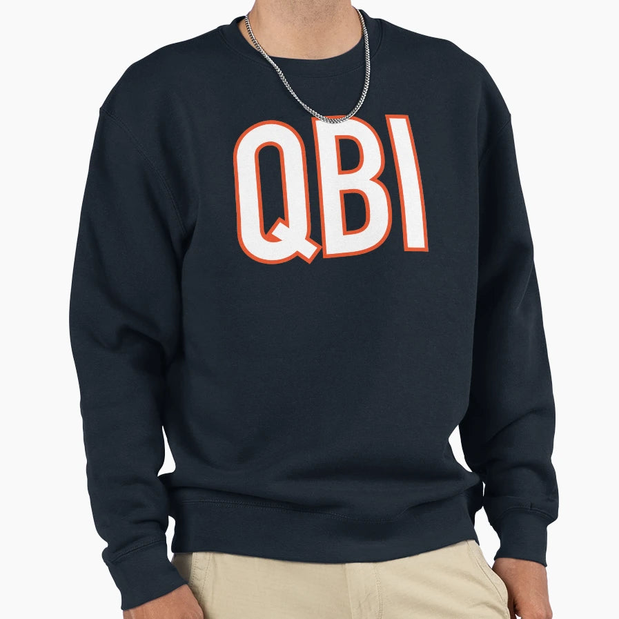 Qb1 Chicago Bears White Sweatshirt - Novelty Apparel Men Women - T-Shirt, Sweatshirt, Hoodie