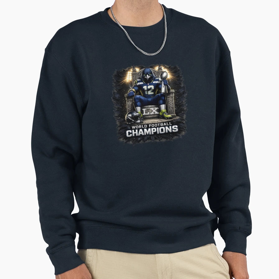 Seattle Seahawks Sweatshirt - Minimalist Print for Adults - T-Shirt, Sweatshirt, Hoodie