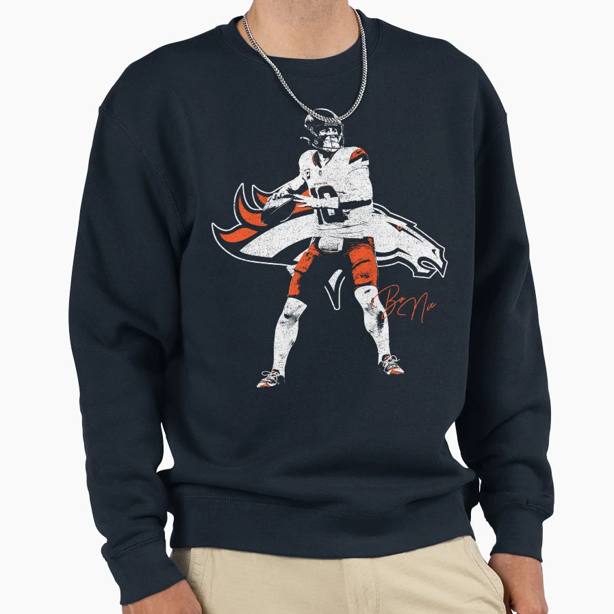 Bo Nix Sweatshirt - Graphic Print Unisex - T-Shirt, Sweatshirt, Hoodie
