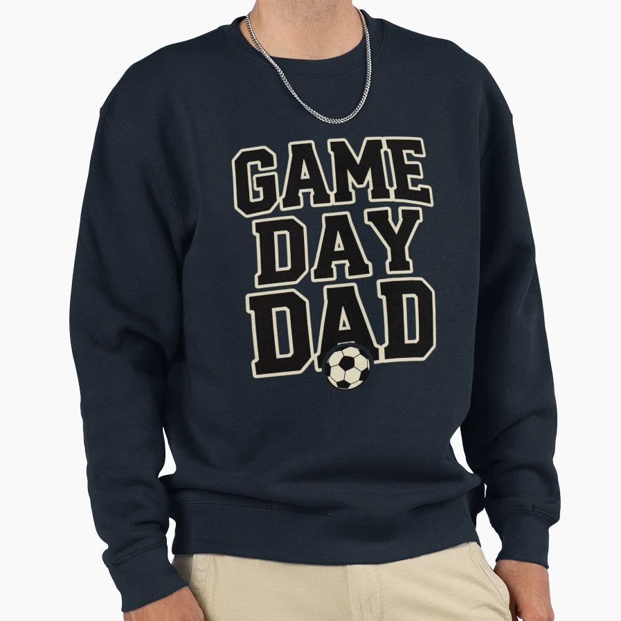 Game Day Dad Sports Aesthetic Sweatshirt - Minimalist Print for Adults - T-Shirt, Sweatshirt, Hoodie