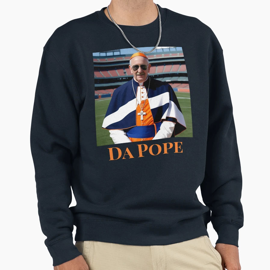 Da Pope Sweatshirt - Minimalist Print Unisex - T-Shirt, Sweatshirt, Hoodie