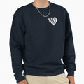 Nana Heart White Typography Sweatshirt - Unique Graphic Men Women - T-Shirt, Sweatshirt, Hoodie