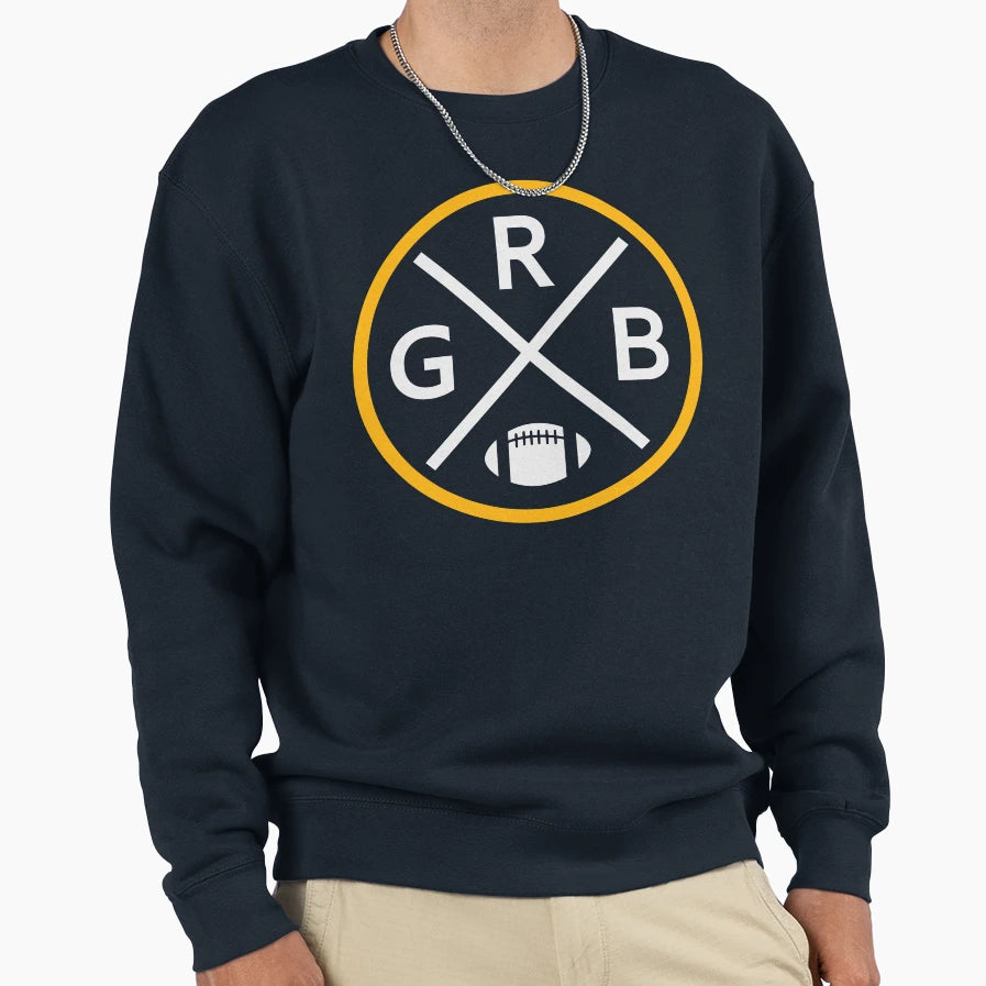 Green Bay Football Emblem Grb Sweatshirt - Aesthetic Graphic Men Women - T-Shirt, Sweatshirt, Hoodie