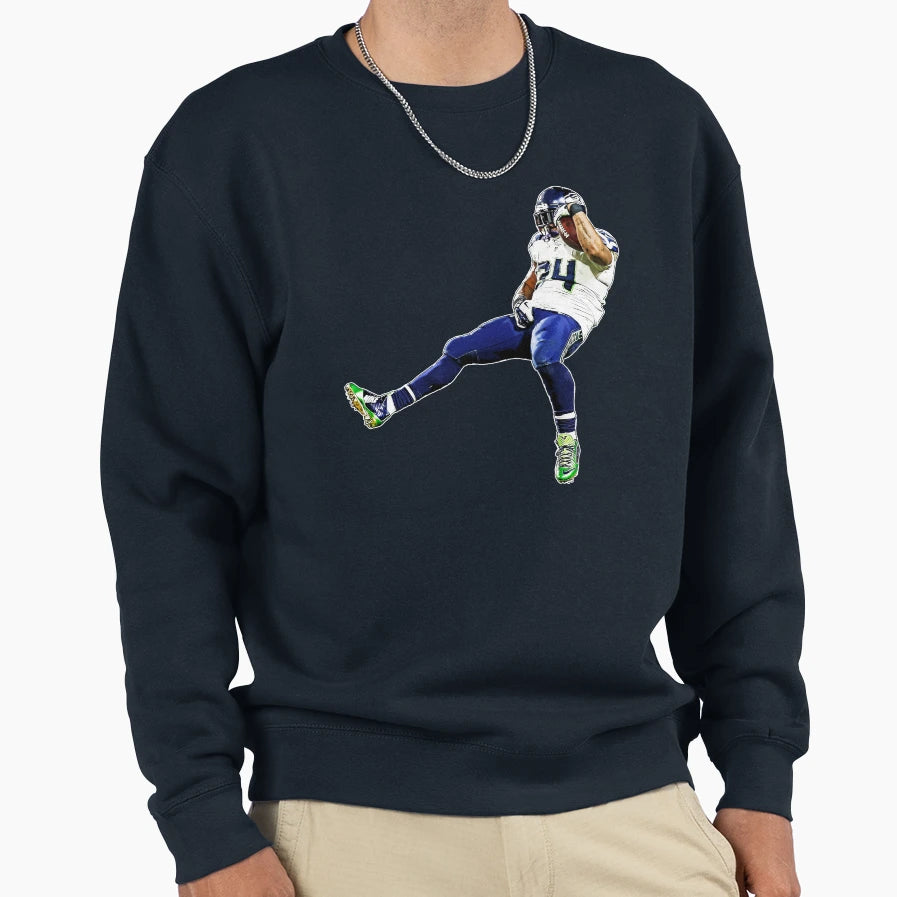 Marshawn Sweatshirt - Novelty Apparel for Adults - T-Shirt, Sweatshirt, Hoodie
