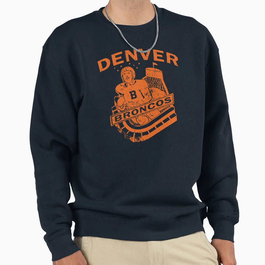 Denver Broncos Sweatshirt - Minimalist Print for Adults - T-Shirt, Sweatshirt, Hoodie