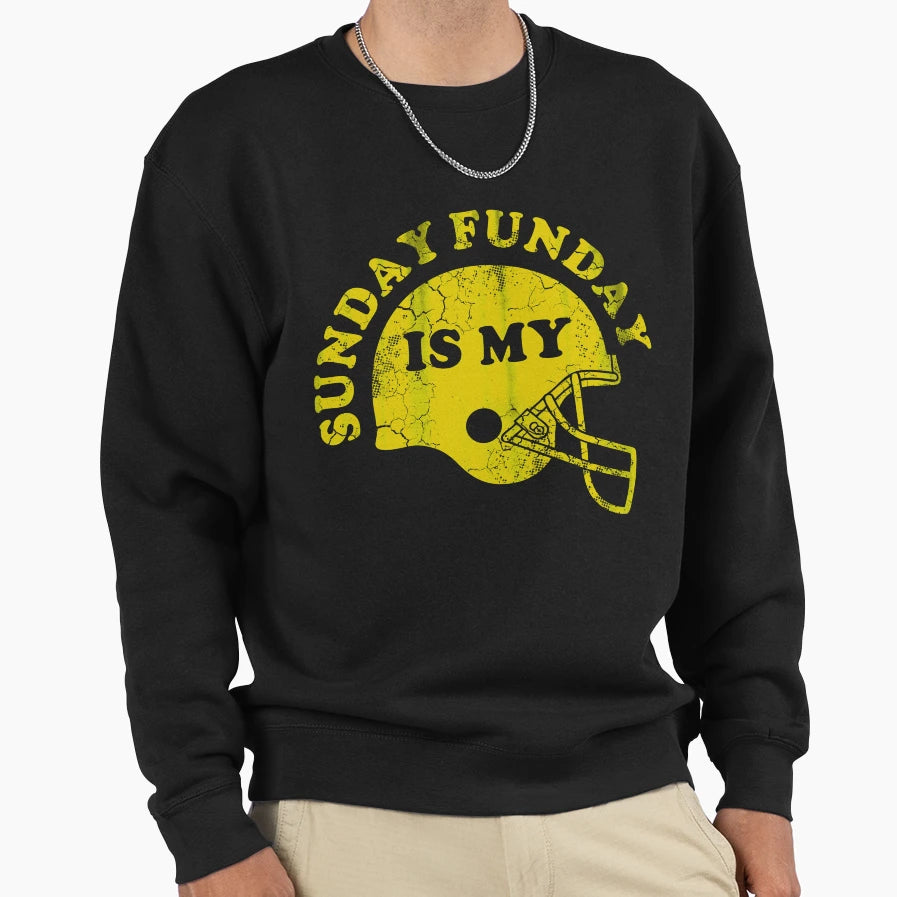 Sunday Is My Funday Sweatshirt - Trendy Graphic for Adults - T-Shirt, Sweatshirt, Hoodie