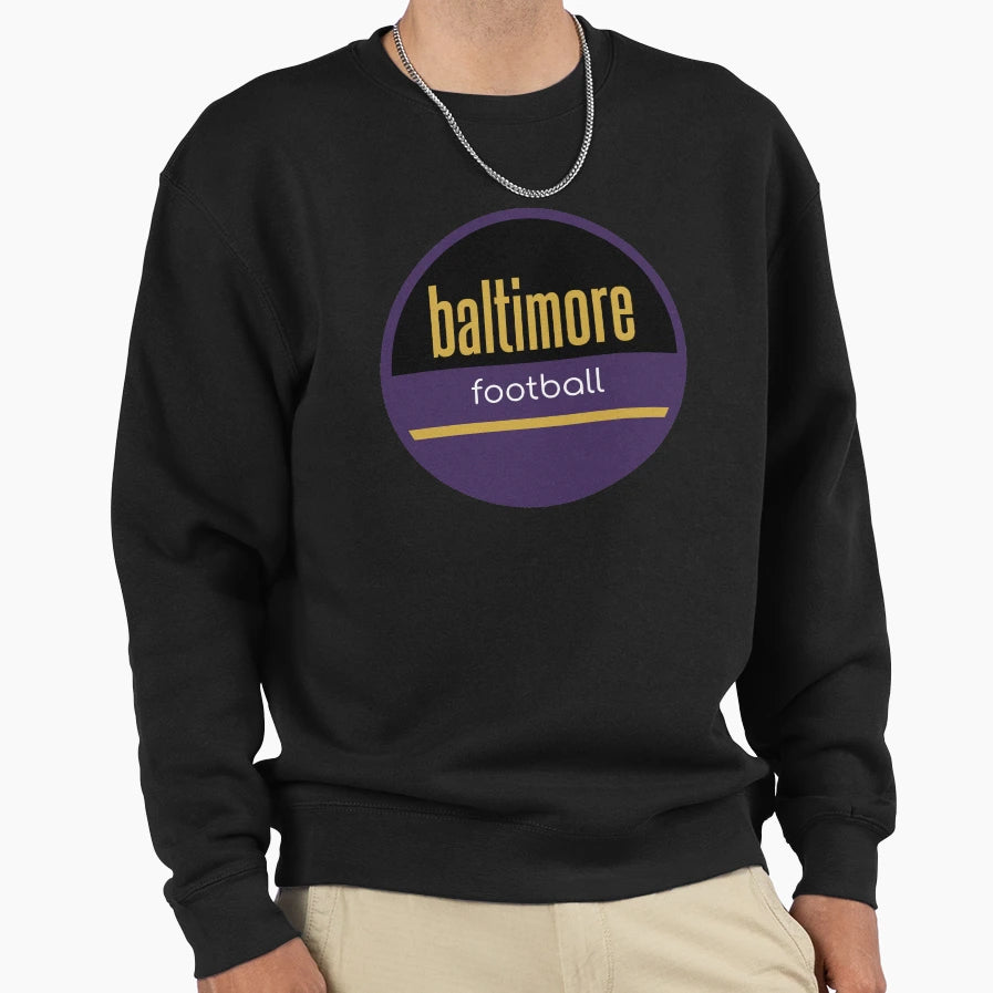 Baltimore Football Sweatshirt - Custom Art Print Unisex - T-Shirt, Sweatshirt, Hoodie