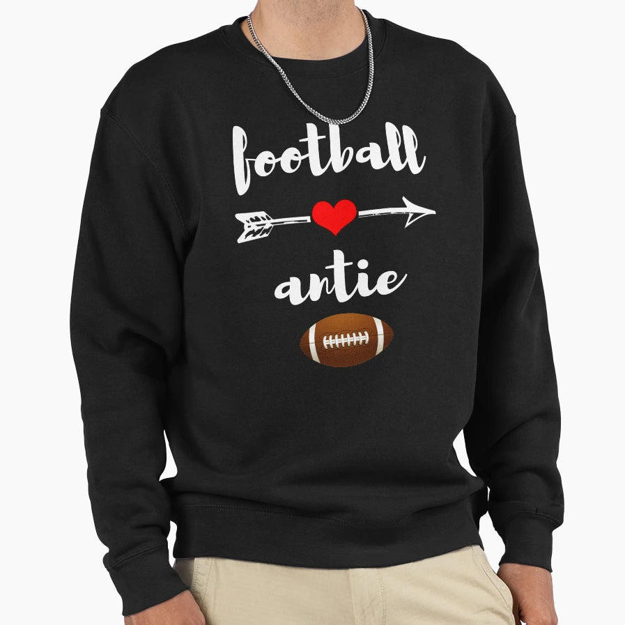 American Football Auntie Sports Sweatshirt - Aesthetic Graphic Men Women - T-Shirt, Sweatshirt, Hoodie