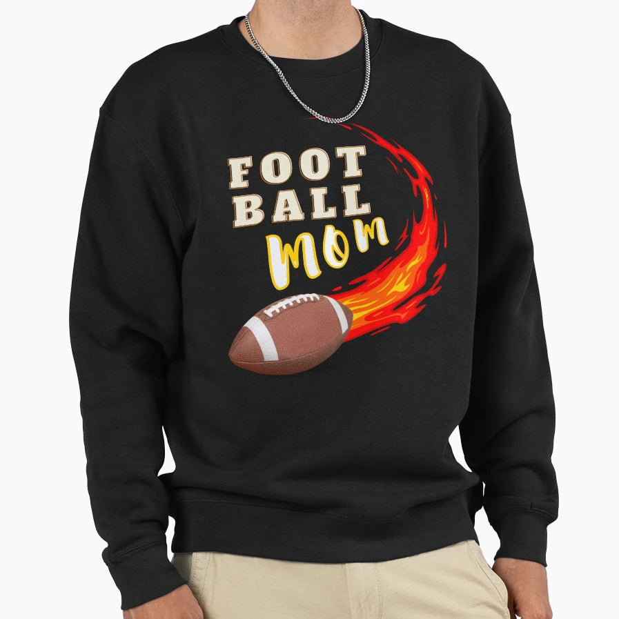 Football Mom Sweatshirt - Unique Graphic Unisex - T-Shirt, Sweatshirt, Hoodie