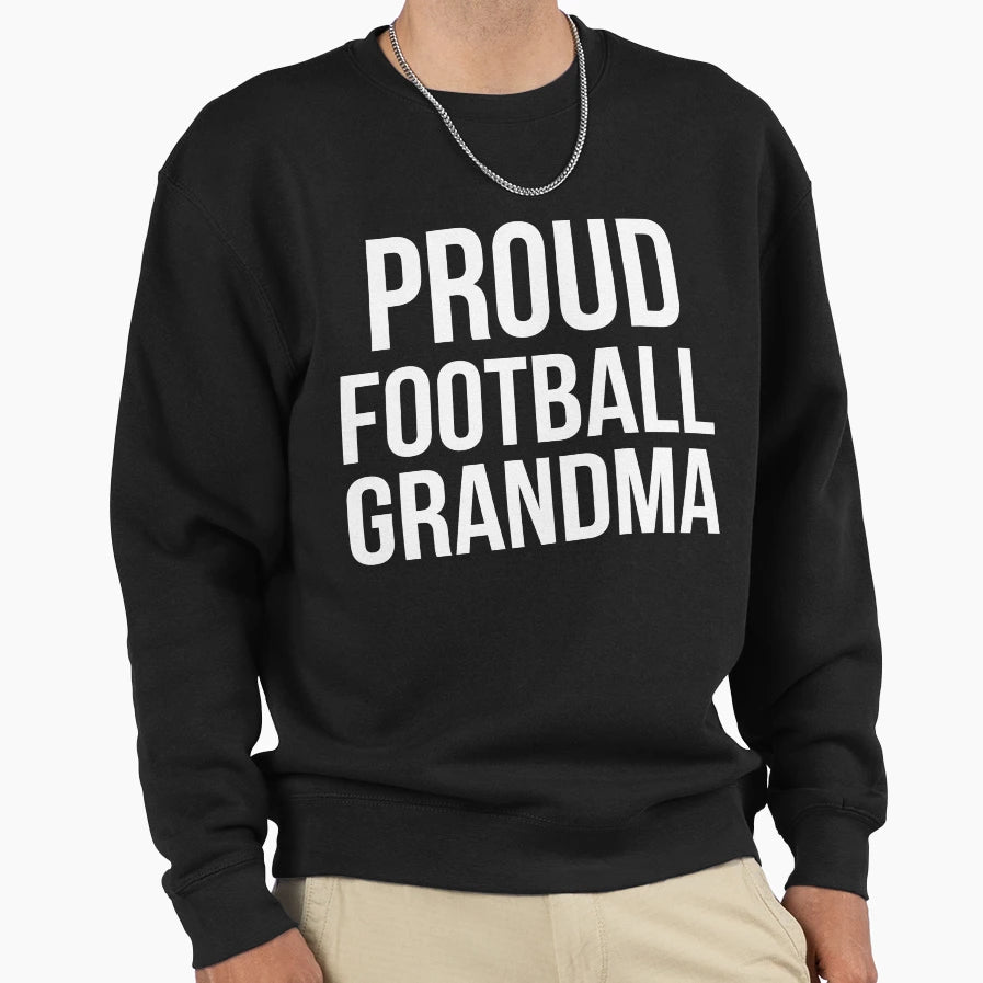 Football Grandma Proud Football T-Shirt - Novelty Apparel for Adults - T-Shirt, Sweatshirt, Hoodie