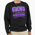 God Family Football Purple Sweatshirt - Aesthetic Graphic Men Women - T-Shirt, Sweatshirt, Hoodie