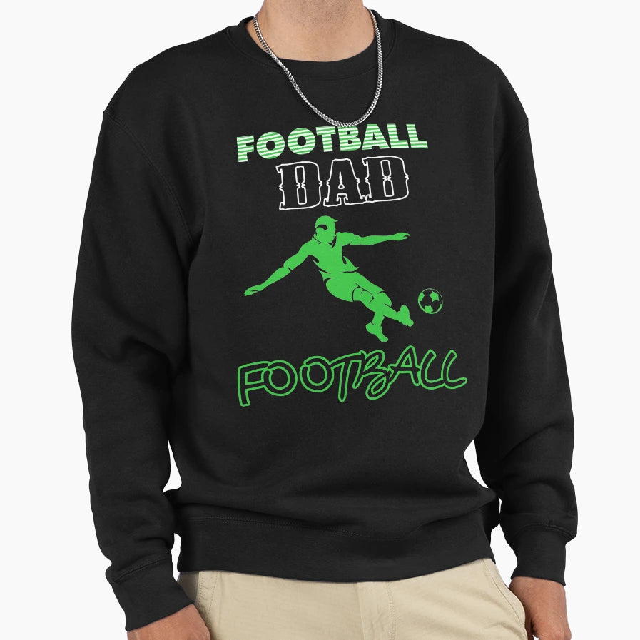 Football Football Dad Fathers Day Gift T-Shirt - Trendy Graphic for Adults - T-Shirt, Sweatshirt, Hoodie