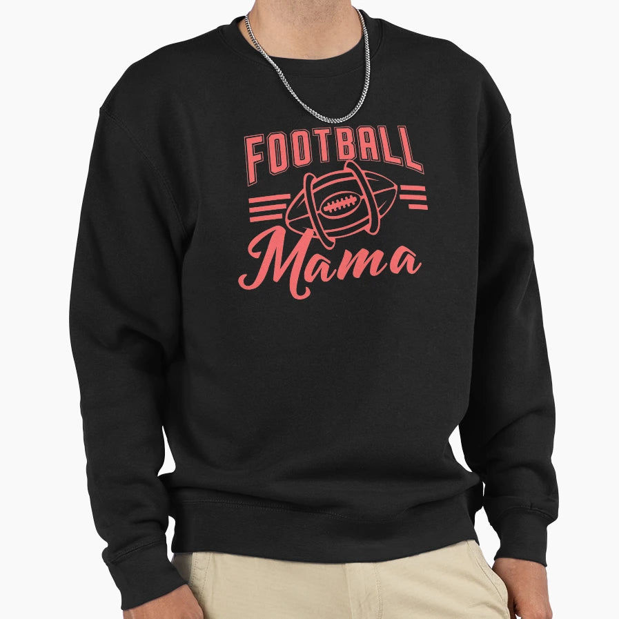 Football Mama Combi Sweatshirt - Unique Graphic Men Women - T-Shirt, Sweatshirt, Hoodie