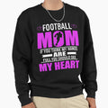 Football Moms Full Heart Mothers Day T-Shirt - Minimalist Print Unisex - T-Shirt, Sweatshirt, Hoodie