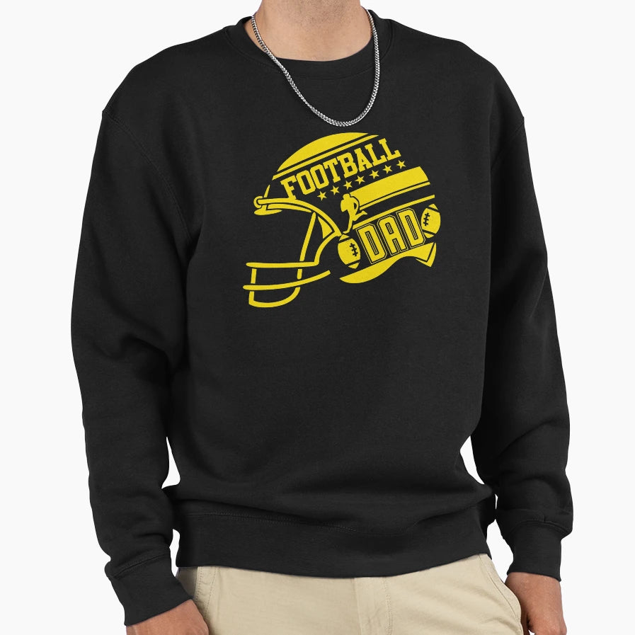 Football Dad Combi Sweatshirt - Casual Everyday Wear Men Women - T-Shirt, Sweatshirt, Hoodie