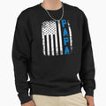 Papa Us Flag Veteran Military Dad Sweatshirt - Graphic Print for Adults - T-Shirt, Sweatshirt, Hoodie