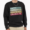 Faith Family Football Celina Texas T-Shirt - Novelty Apparel for Adults - T-Shirt, Sweatshirt, Hoodie