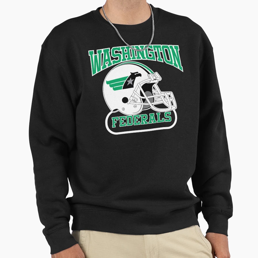 Washington Federals Helmet Sweatshirt - Novelty Apparel Unisex - T-Shirt, Sweatshirt, Hoodie