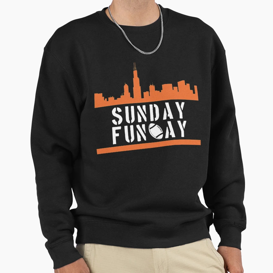 Sunday Funday Sweatshirt - Aesthetic Graphic Unisex - T-Shirt, Sweatshirt, Hoodie