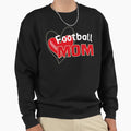 Football Mom Mom Life Football Sweatshirt - Minimalist Print for Adults - T-Shirt, Sweatshirt, Hoodie
