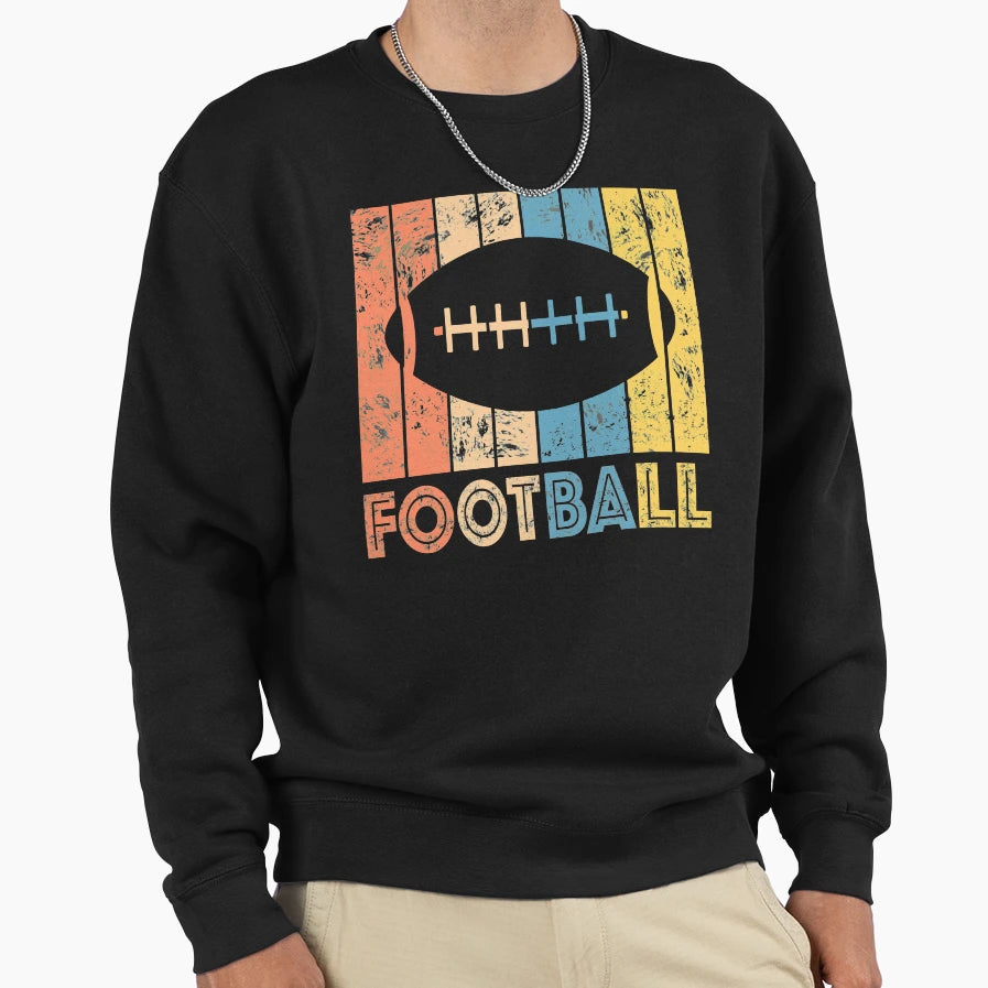 Football Oldschool Sweatshirt - Custom Art Print Men Women - T-Shirt, Sweatshirt, Hoodie