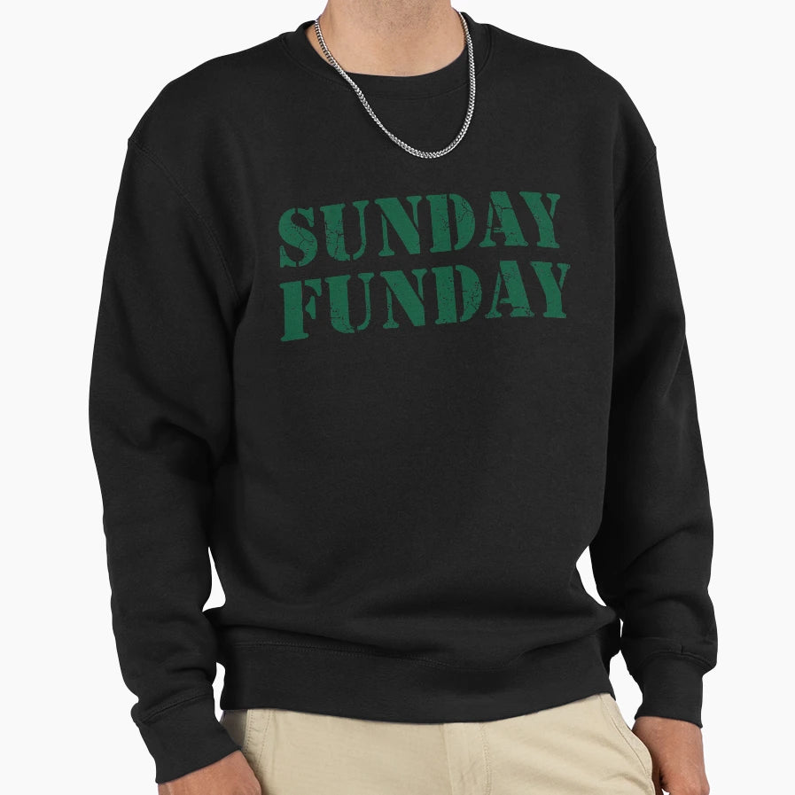 Sunday Funday Football Sweatshirt - Casual Everyday Wear Unisex - T-Shirt, Sweatshirt, Hoodie