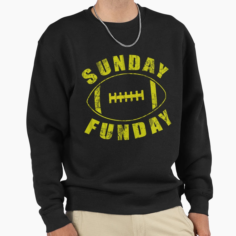 Sunday Funday Football Sweatshirt - Casual Everyday Wear for Adults - T-Shirt, Sweatshirt, Hoodie