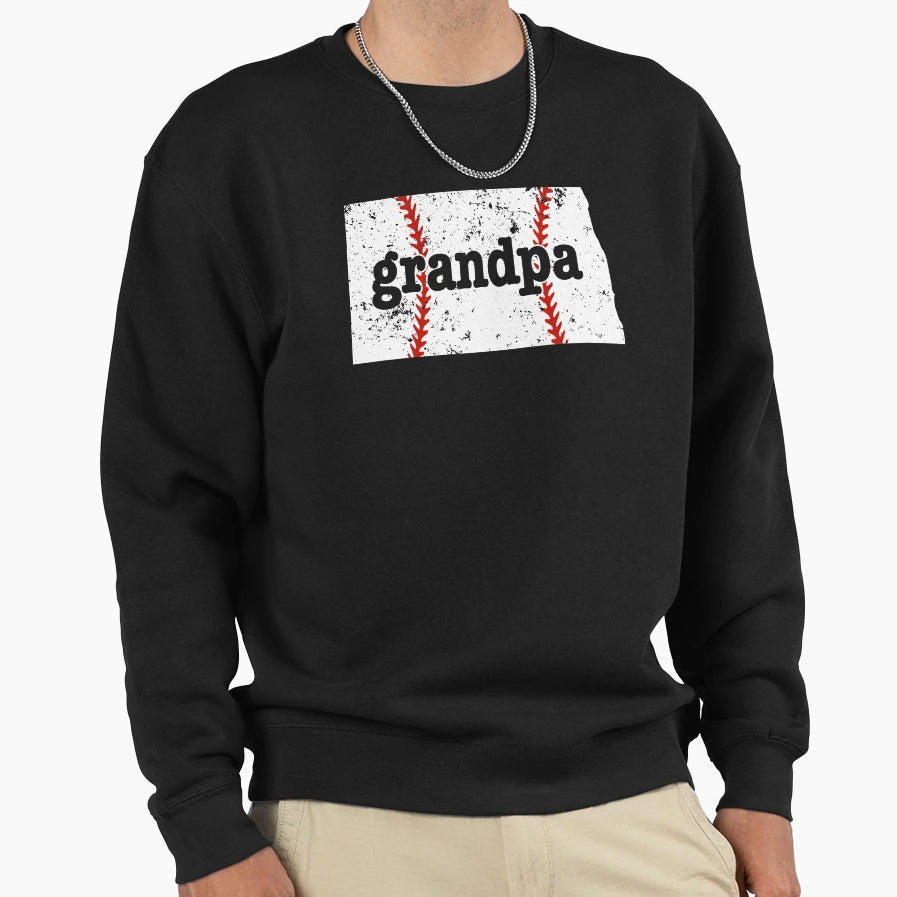 Grandpa Baseball New Dakota Softball T-Shirt - Unique Graphic Unisex - T-Shirt, Sweatshirt, Hoodie