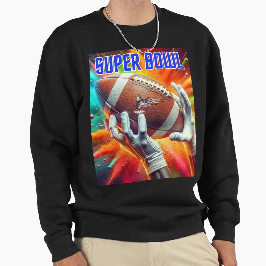 Super Bowl American Football Sweatshirt - Novelty Apparel Men Women - T-Shirt, Sweatshirt, Hoodie