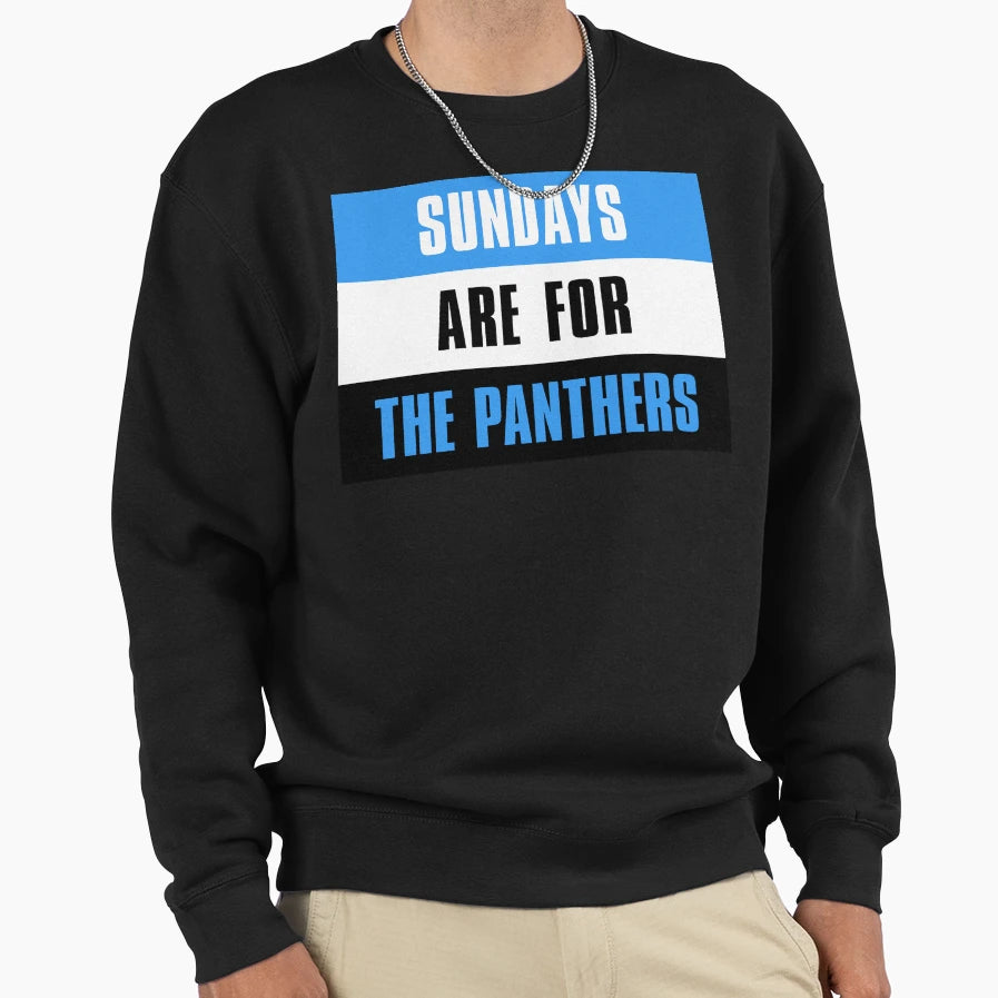 Sundays Are Panthers Carolina Sweatshirt - Trendy Graphic for Adults - T-Shirt, Sweatshirt, Hoodie