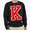 Big Red Letter K Sweatshirt - Minimalist Print Men Women - T-Shirt, Sweatshirt, Hoodie
