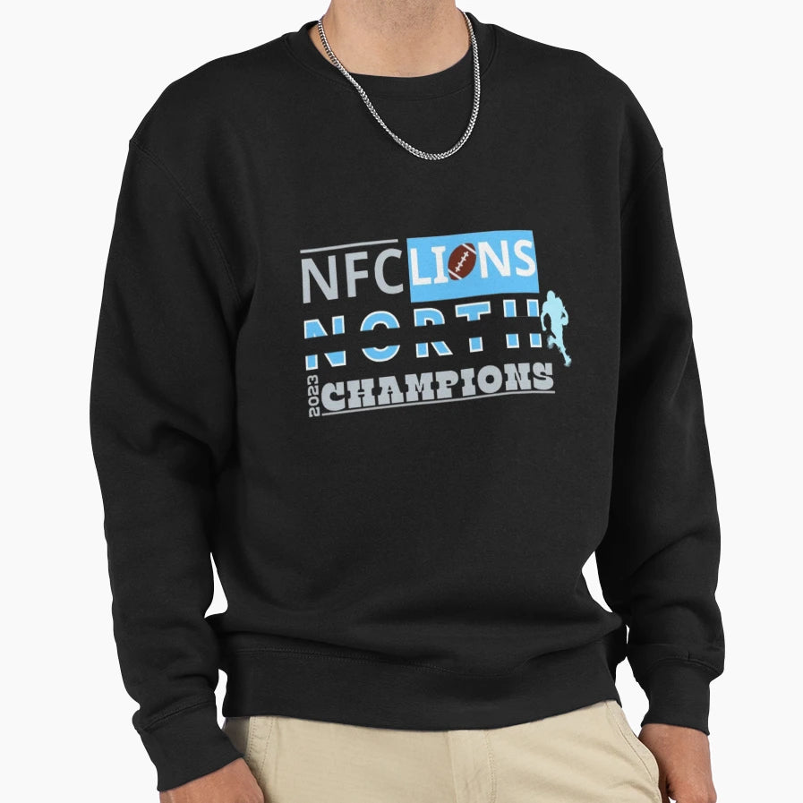 Lions Nfc North Champions 2023 Sweatshirt - Unique Graphic Unisex - T-Shirt, Sweatshirt, Hoodie