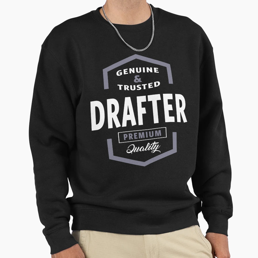 Genuine Drafter Gift T-Shirt - Minimalist Print Men Women - T-Shirt, Sweatshirt, Hoodie