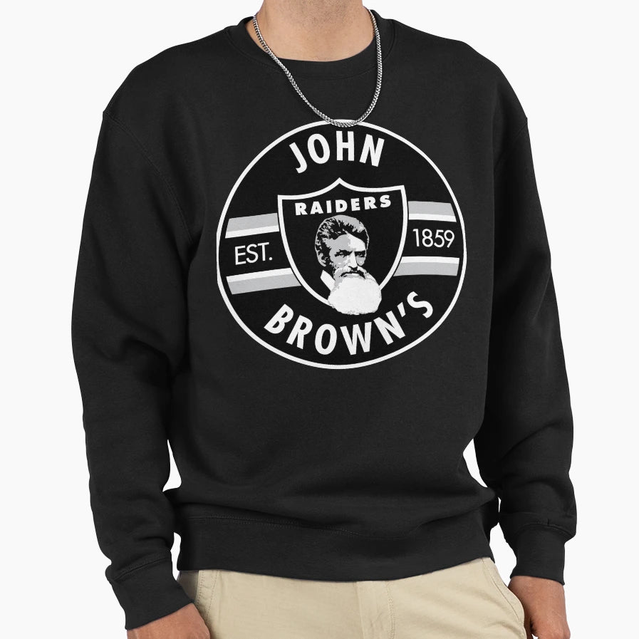 John Browns Raiders Sweatshirt - Unique Graphic Men Women - T-Shirt, Sweatshirt, Hoodie